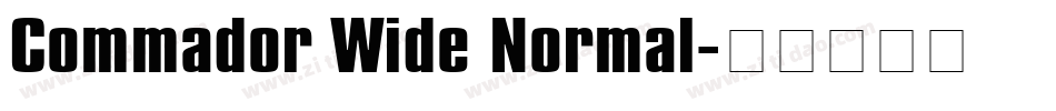 Commador Wide Normal字体转换